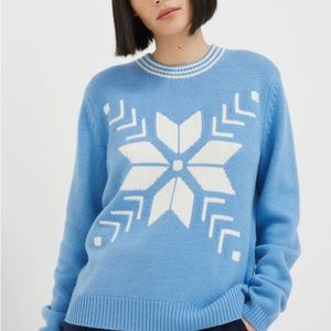 Chinti & Parker blue snowflake sweater